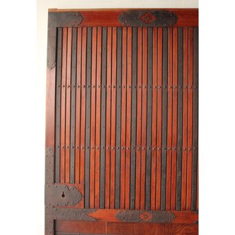 鉄金具 総欅格子蔵戸　W0284 
