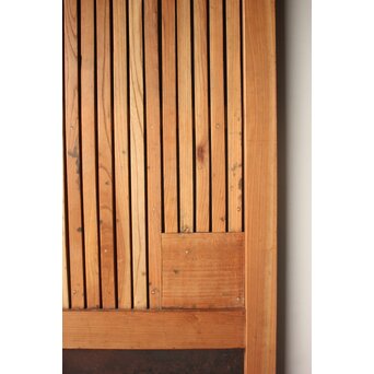 鉄金具 総欅格子蔵戸　W0284 