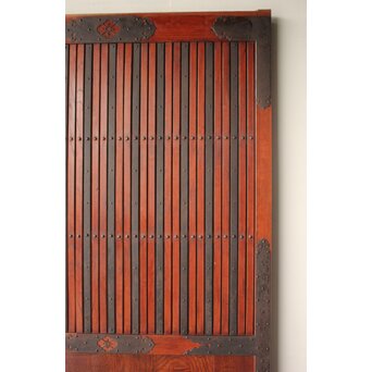 鉄金具 総欅格子蔵戸　W0284 