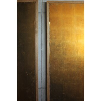 パネル 時代金屏風 2枚1組　Z994 