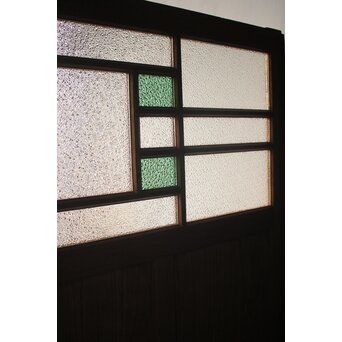 ダイア緑色ガラス 引戸 2枚1組  GD0376 