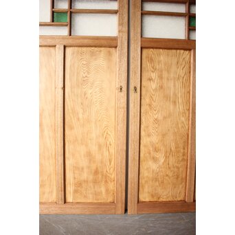 ダイア緑色ガラス 引戸 2枚1組  GD0376 