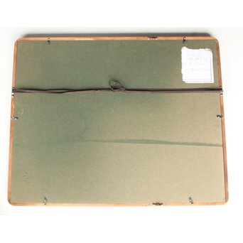 北海道画家 平子聖龍『アイヌ人物図』額装　Z995 