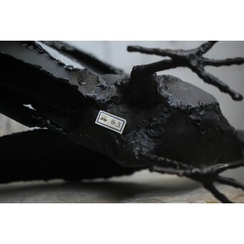 川田清 鉄作家 カラスつがい　M498 