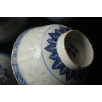 蓋茶碗8客 康熙年製/民国年製　P662 