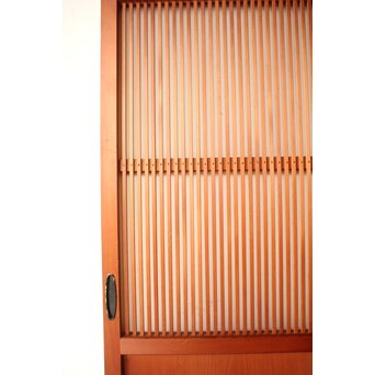 中格子の檜建具 4枚1組　L1226 