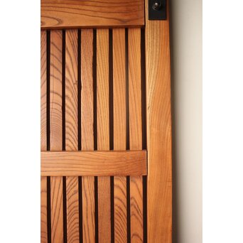 升格子腰板 総欅格子蔵戸　W0287 