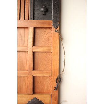 升格子腰板 総欅格子蔵戸　W0287 