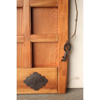 升格子腰板 総欅格子蔵戸　W0287 