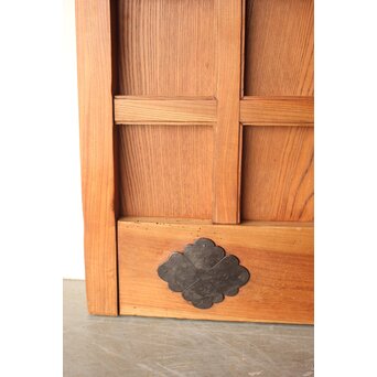 升格子腰板 総欅格子蔵戸　W0287 