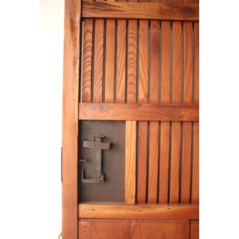 升格子腰板 総欅格子蔵戸　W0287 