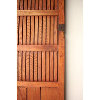 升格子腰板 総欅格子蔵戸　W0287 