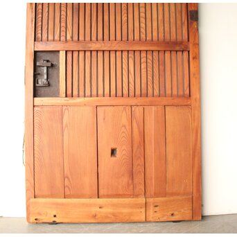 升格子腰板 総欅格子蔵戸　W0287 