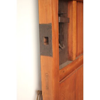 升格子腰板 総欅格子蔵戸　W0287 