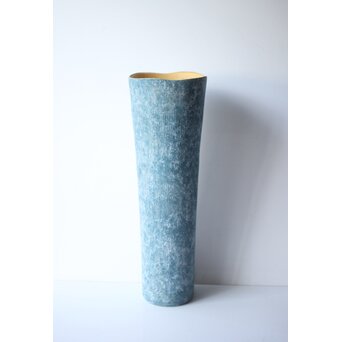 寺本守 線刻紋花器　P667