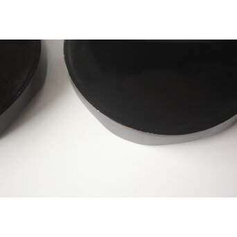 蝸牛蒔絵 盆 2枚1組　Q420 