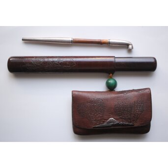 利山藻光 豊川光長 合作 煙草煙管具　M508