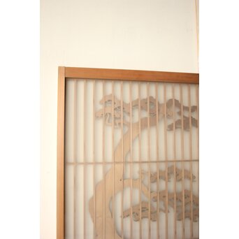 小型 鶴亀松 小窓 書院 2枚1組　R0595 