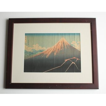 野口米次郎 ヨネノグチ 監修 渡辺木版画 葛飾北斎 富士 木版画　Z1070 