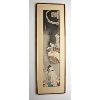 豊原国周 Kunichika 皿屋舗化粧姿見 木版画　Z1072