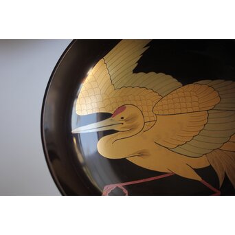 梶川 蒔絵 鶴椀 ５客　Q424 